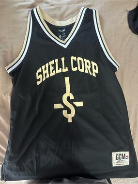 Black & Cream Graphic Tank Top